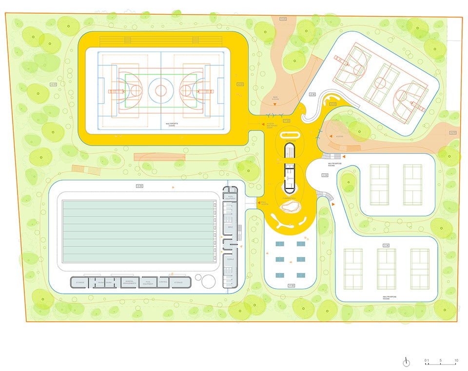 songjiang district sijing town sports center by selgascano