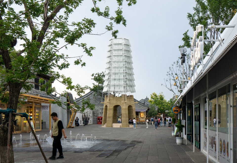 datong ancient town silk road tower by xj design agency