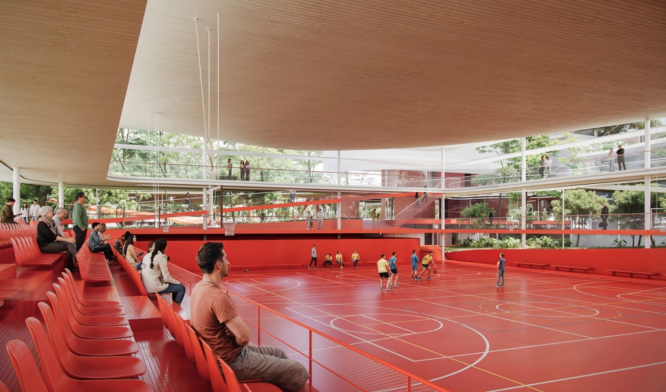 songjiang district sijing town sports center by selgascano