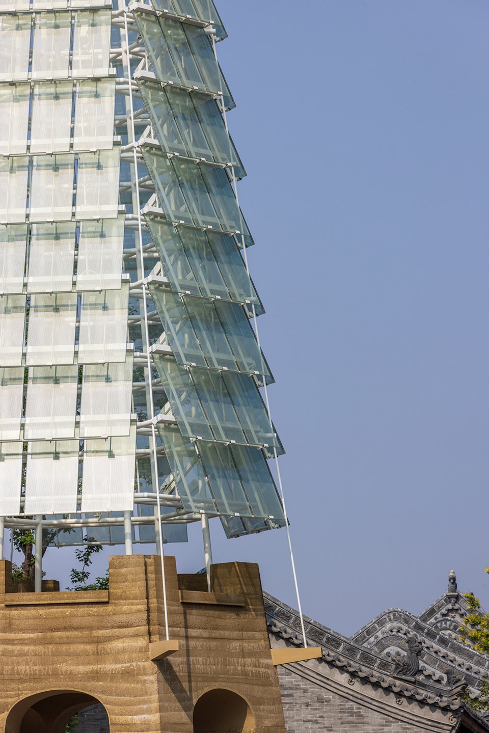 datong ancient town silk road tower by xj design agency