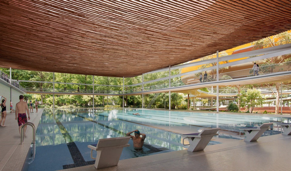 songjiang district sijing town sports center by selgascano
