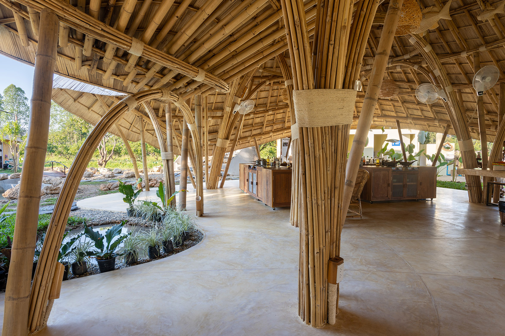 The Bull cooking teaching pavilions