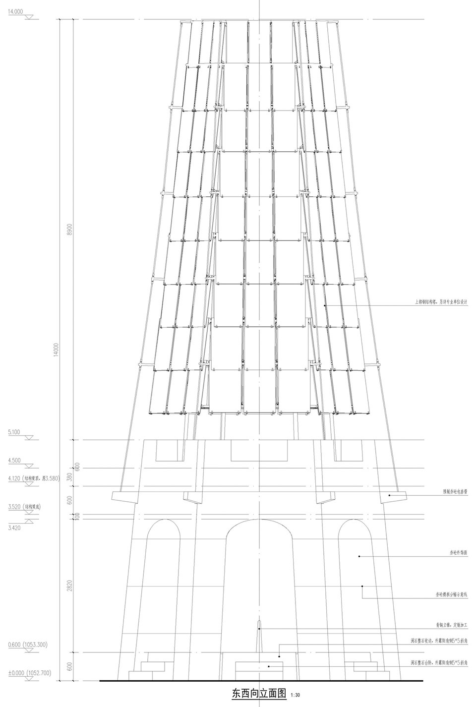 datong ancient town silk road tower by xj design agency