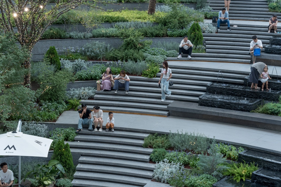 the mixc landscape design by percent landscape design studio