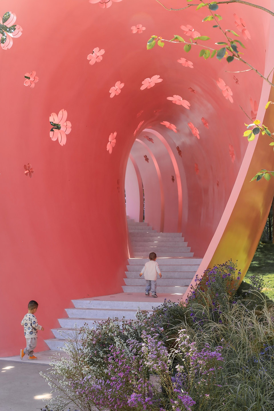 environmental renovation and enhancement design of cherry blossom valley in beixiaohe park beijing by dimu design