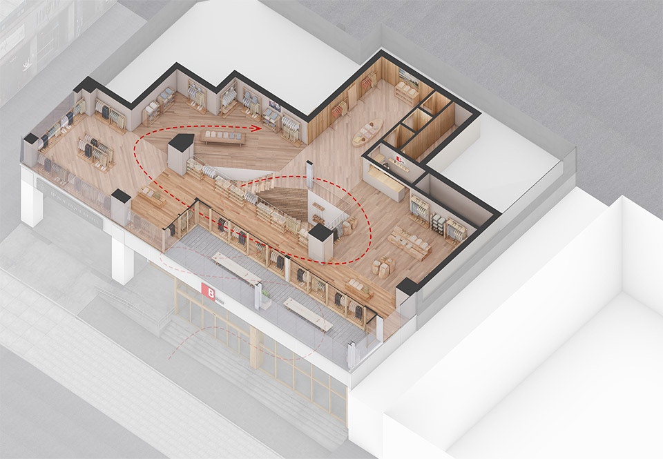 bshop hannam flagship store by kooo architects