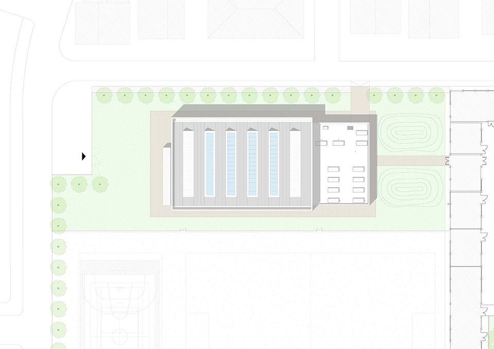 ostiglia mn school gymnasium by archiplan studio