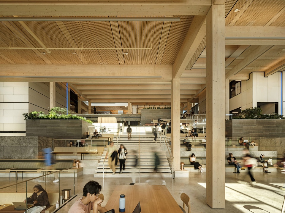 bloomberg student center at johns hopkins university by big