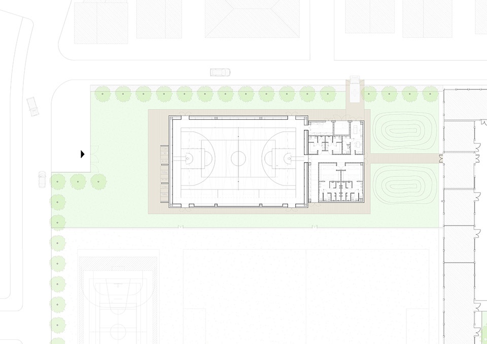ostiglia mn school gymnasium by archiplan studio