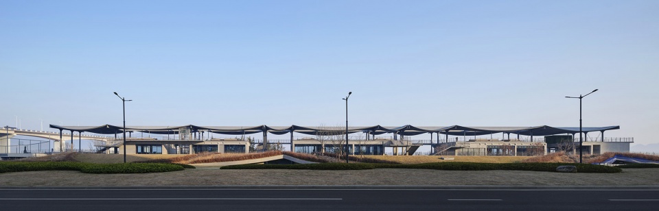 a reborn scenic field above waves by original design studio