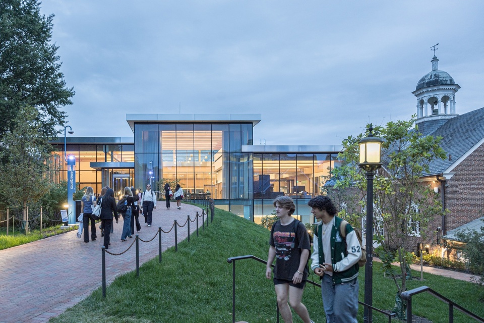 bloomberg student center at johns hopkins university by big