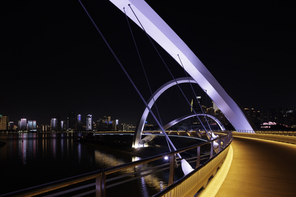 grand canal gateway bridge completed by zaha hadid architects