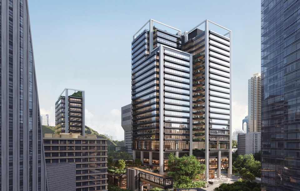 green urban oasis in hong kongs causeway bay takes shape by foster partners