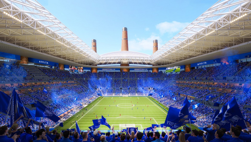 Birmingham City Football Club new stadium by Heatherwick Studio MANICA