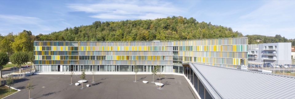 a new college in a french village by coco architecture
