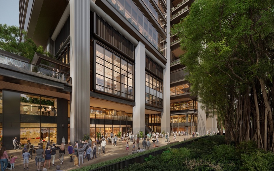 green urban oasis in hong kongs causeway bay takes shape by foster partners