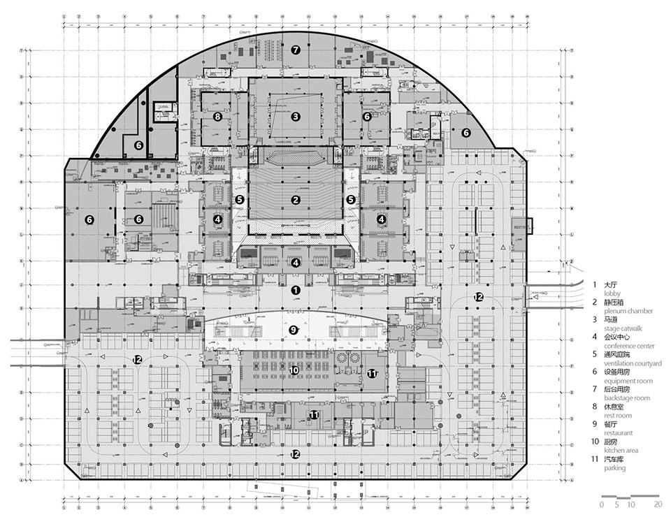 tianhan grand theater cultural center by beijing institute of achitetural design co ltd