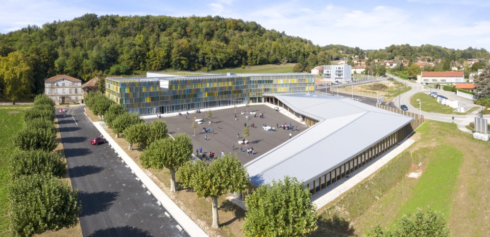 a new college in a french village by coco architecture