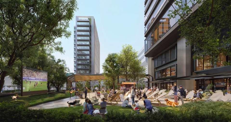green urban oasis in hong kongs causeway bay takes shape by foster partners