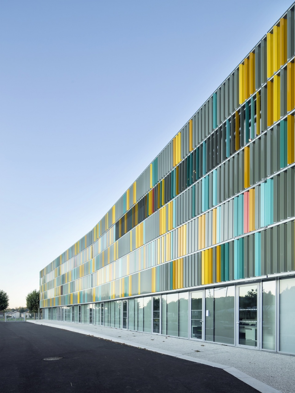 a new college in a french village by coco architecture
