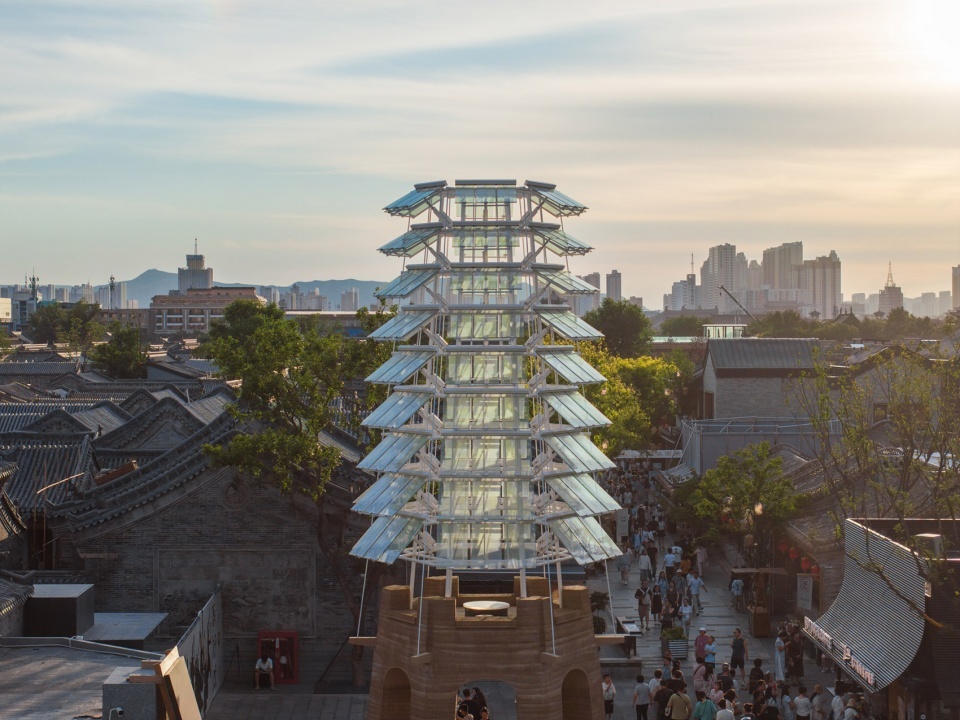 datong ancient town silk road tower by xj design agency 960x720