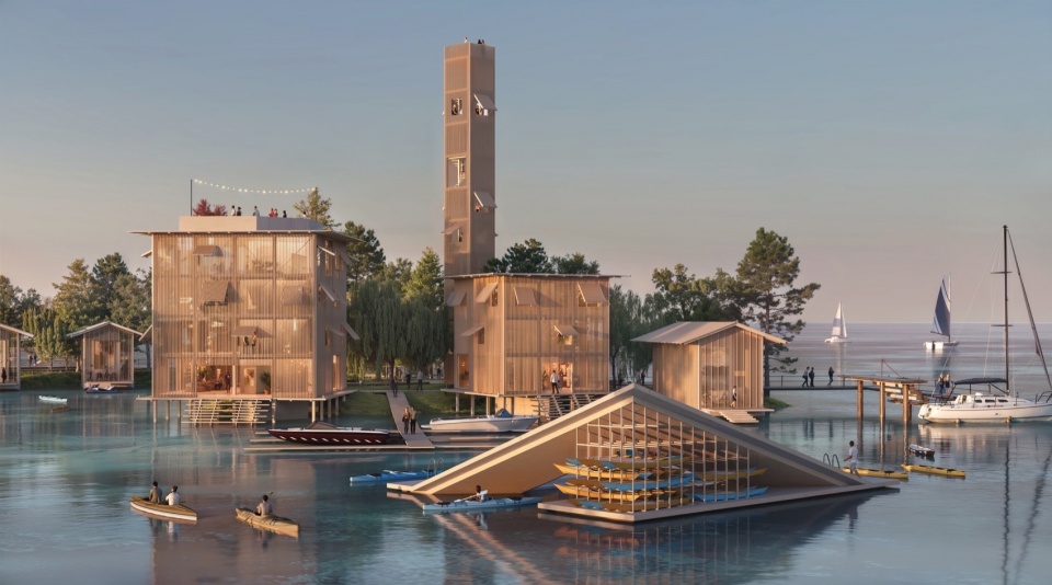 shanghai yacht club pavilion by haptic architects