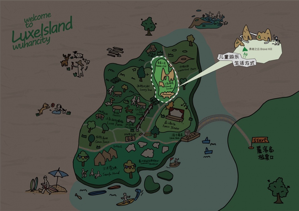 luxe island brave hill land by la group