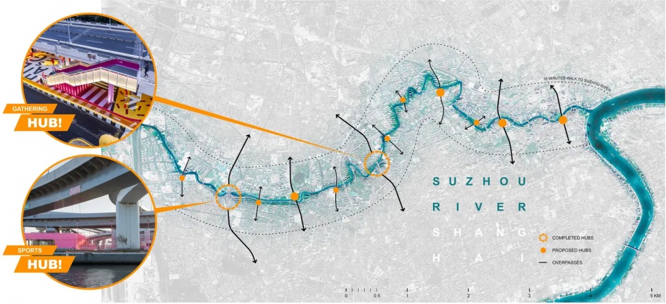 2025 asla urban design award of honor shanghai underpass hubs fish design