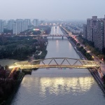 百穗桥——青浦南箐园北侧人行桥，上海 / 致正建筑工作室 + 博风建筑