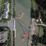 百穗桥——青浦南箐园北侧人行桥，上海 / 致正建筑工作室 + 博风建筑