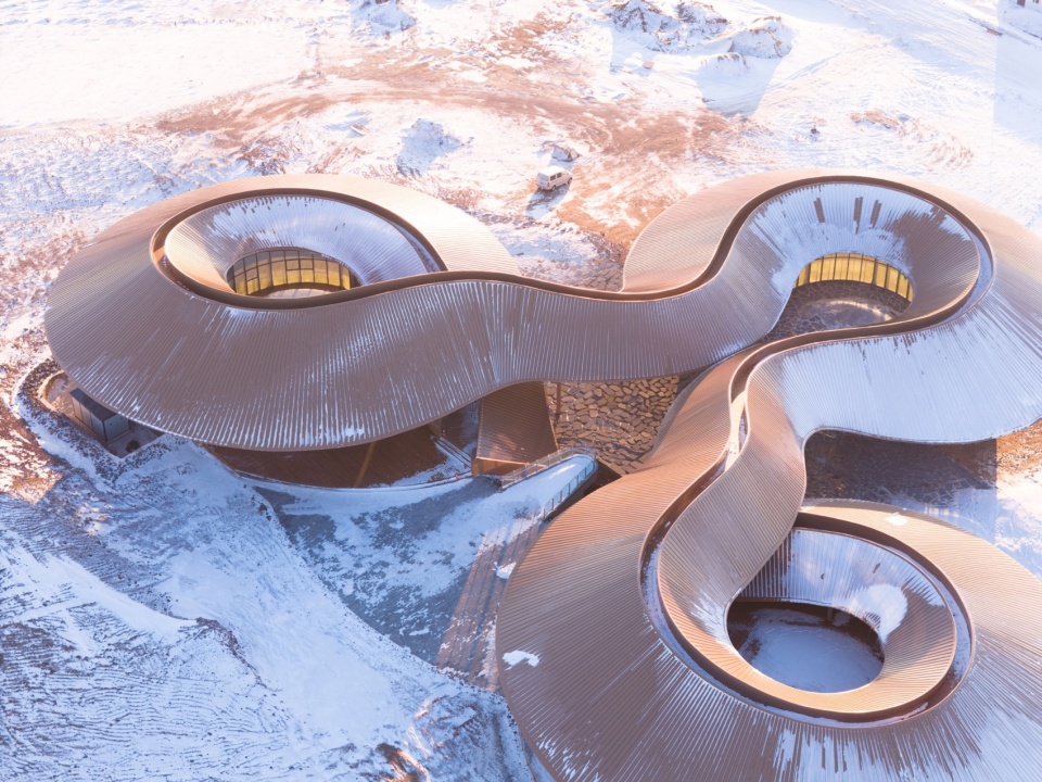 Volcano In Visitor Center by PLAT ASIA