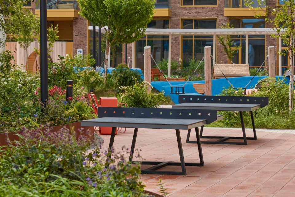 courtyard of wow residential complex by architectural bureau vesch
