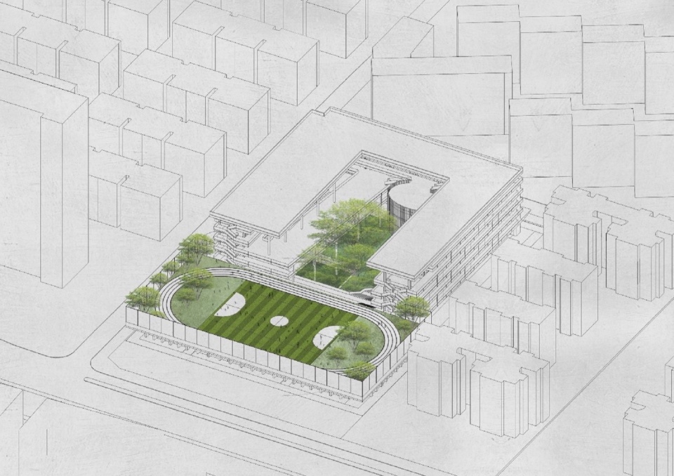 Shenzhen Futian Lvzhou Primary School by CCDI DongXiYing Studio