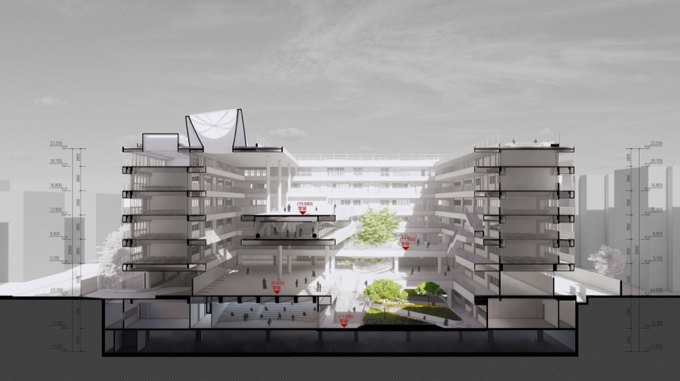 Shenzhen Futian Lvzhou Primary School by CCDI DongXiYing Studio