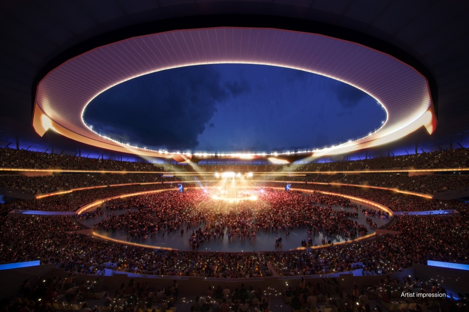 Brisbane Stadium inside for major event
