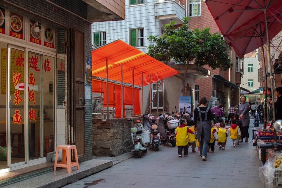 orange fence by ta puv