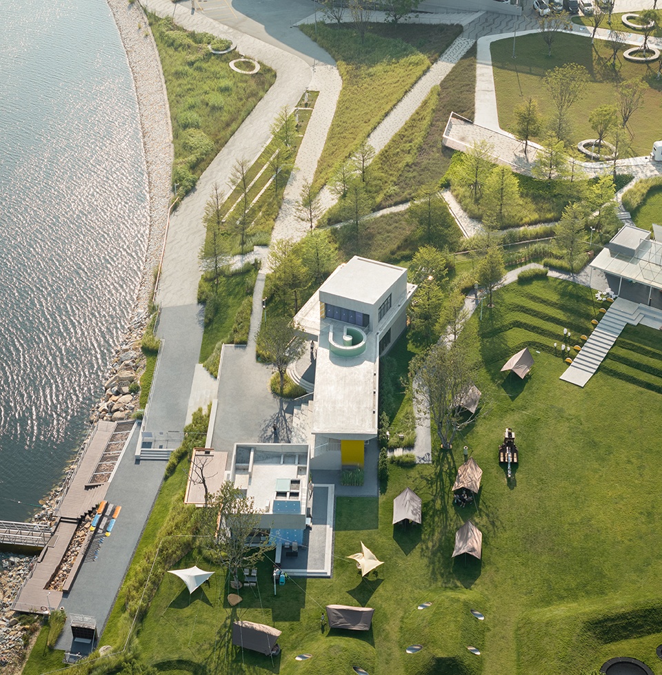 Sports Support Buildings on Double Happiness Island