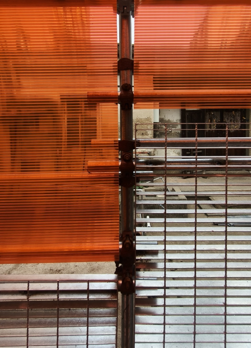 orange fence by ta 6gi