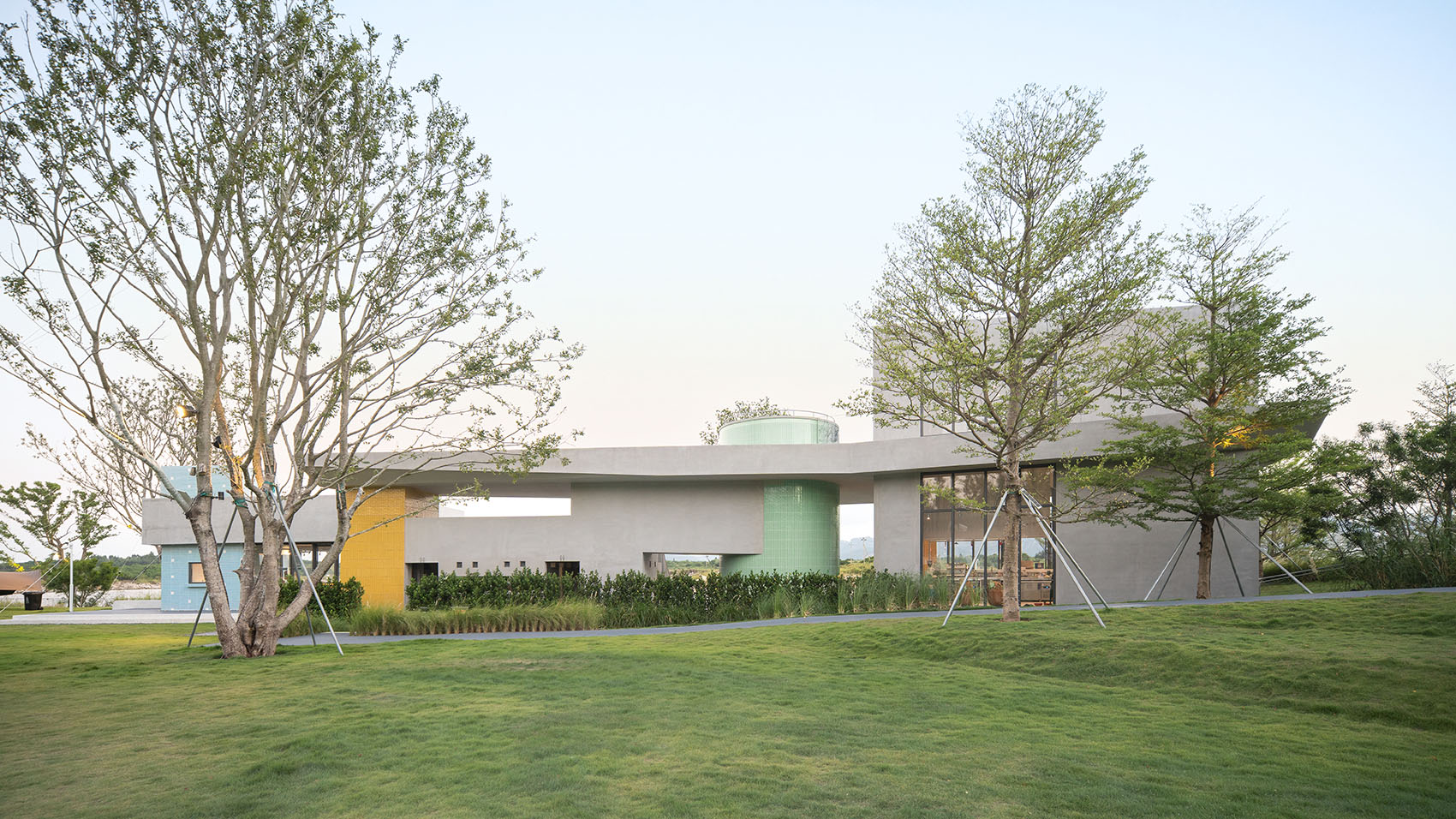 Sports Support Buildings on Double Happiness Island
