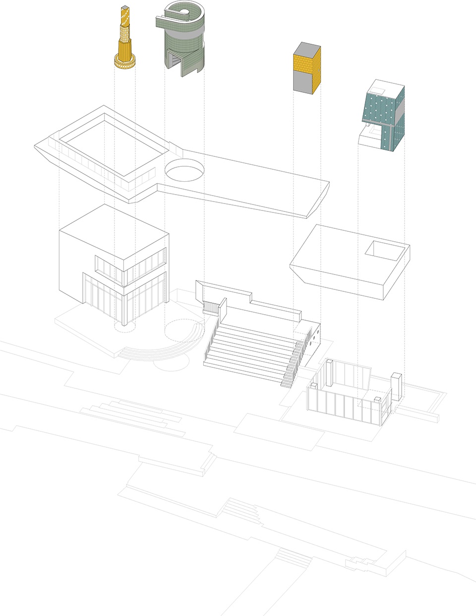 Sports Support Buildings on Double Happiness Island