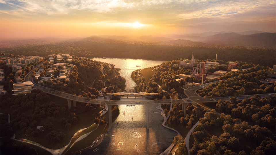 Yuantan Park at Luxeriver Chongqing by WTD GROUP