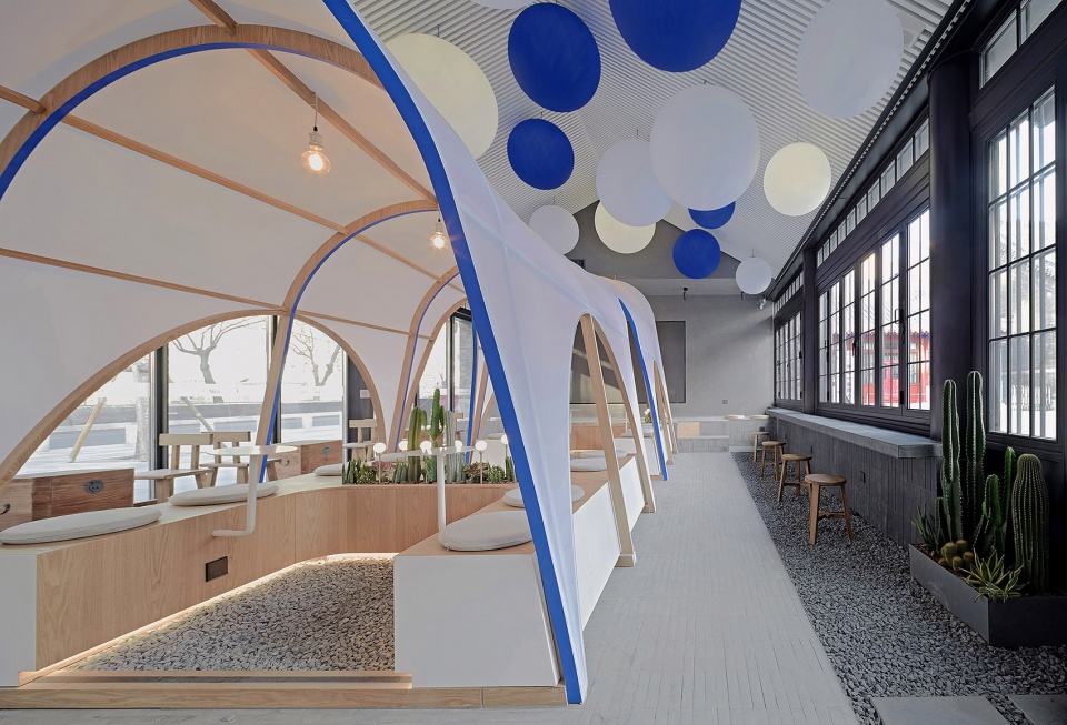renovation of coffee shop in mongolian and tibetan school by ji architects