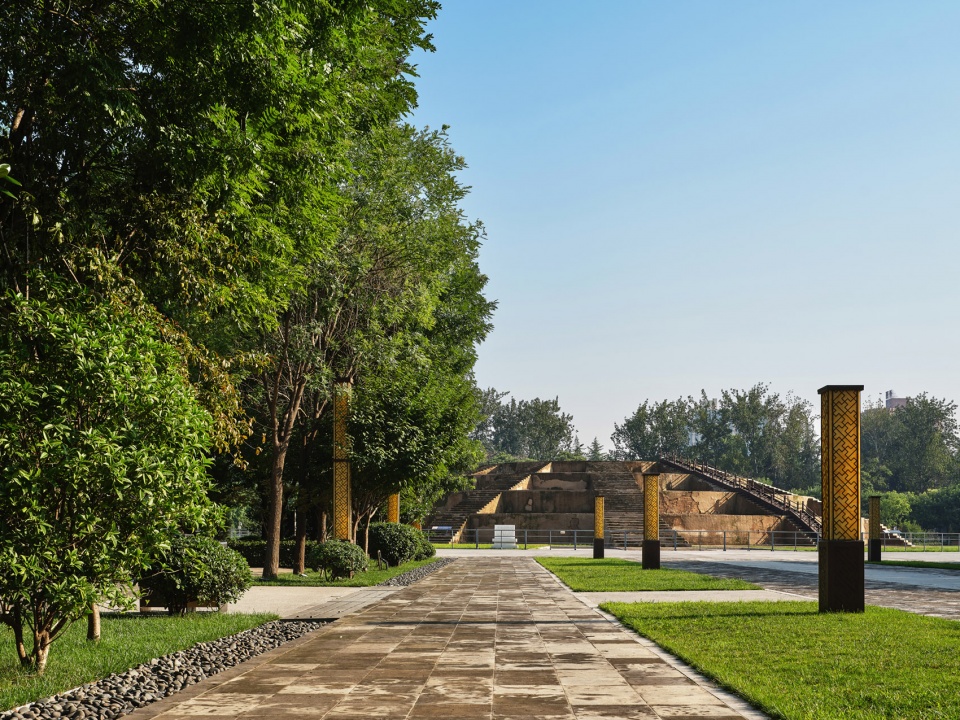 the yuanqiu ruins landscape improvement and architecture design project by china northwest architecture design and research institute