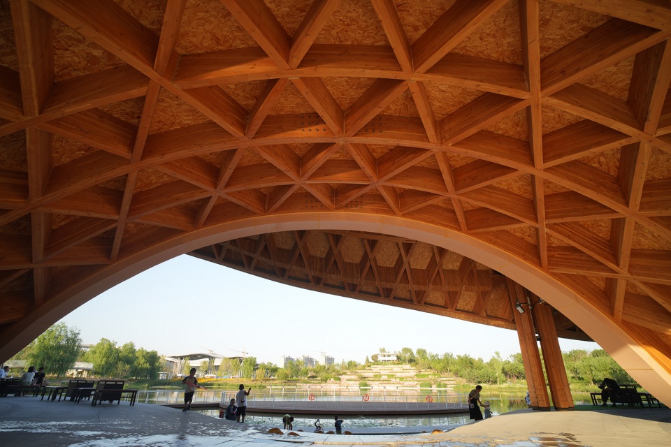 lakeside restaurant at silk road in dingzhou by sup