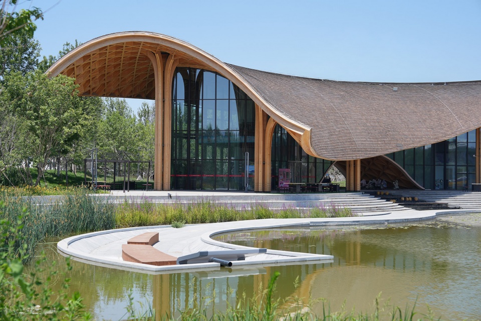 lakeside restaurant at silk road in dingzhou by sup