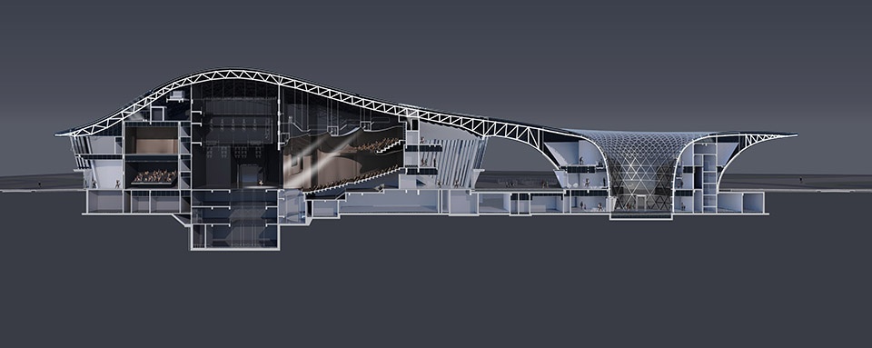 Ezhou Cultural Center Drawing