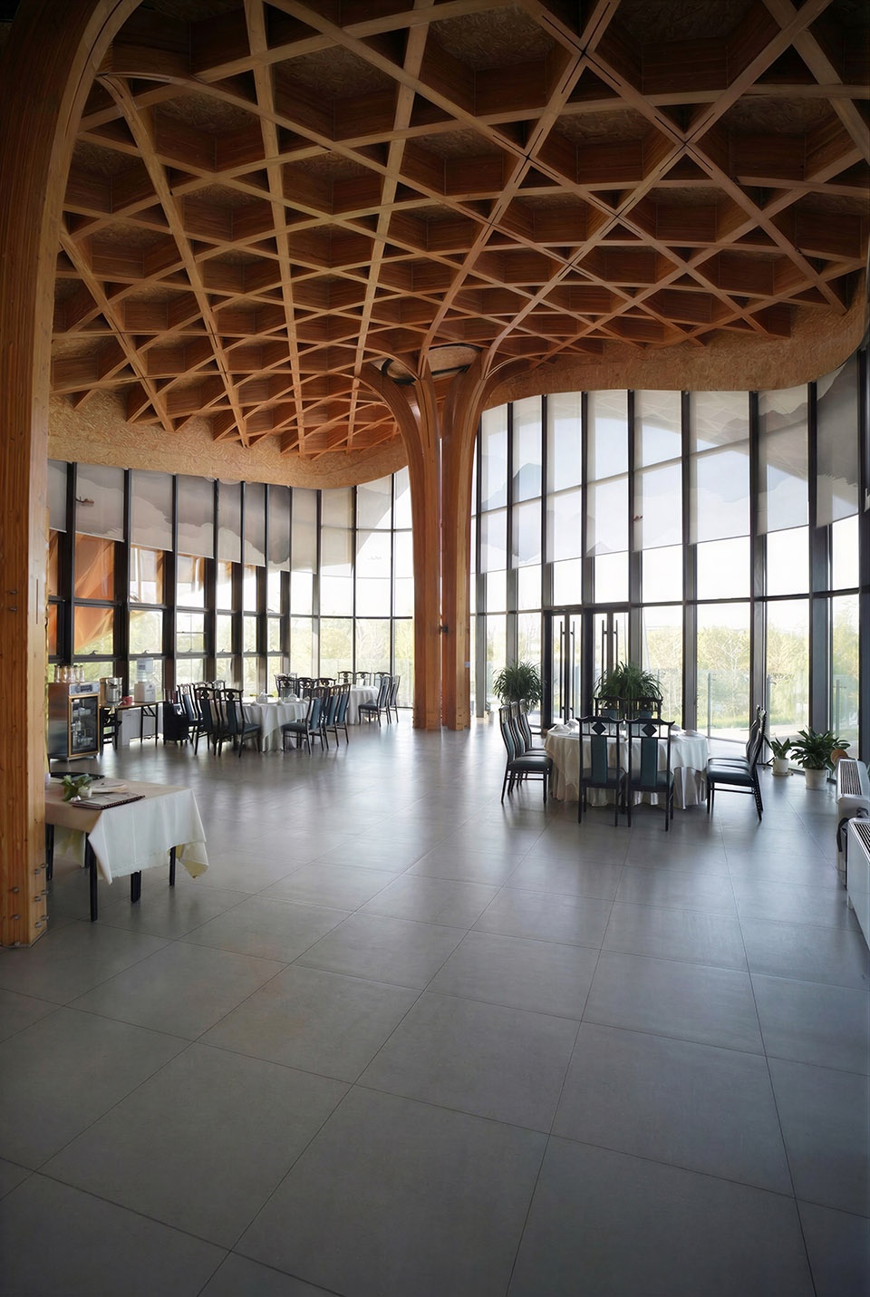 lakeside restaurant at silk road in dingzhou by sup