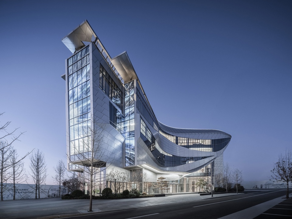 new energy eco city zero carbon exhibition center by wsp
