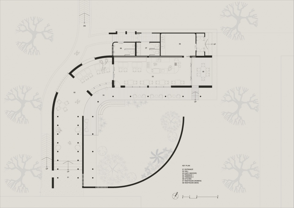 cafe mada in the little garden by bodinchapa architects