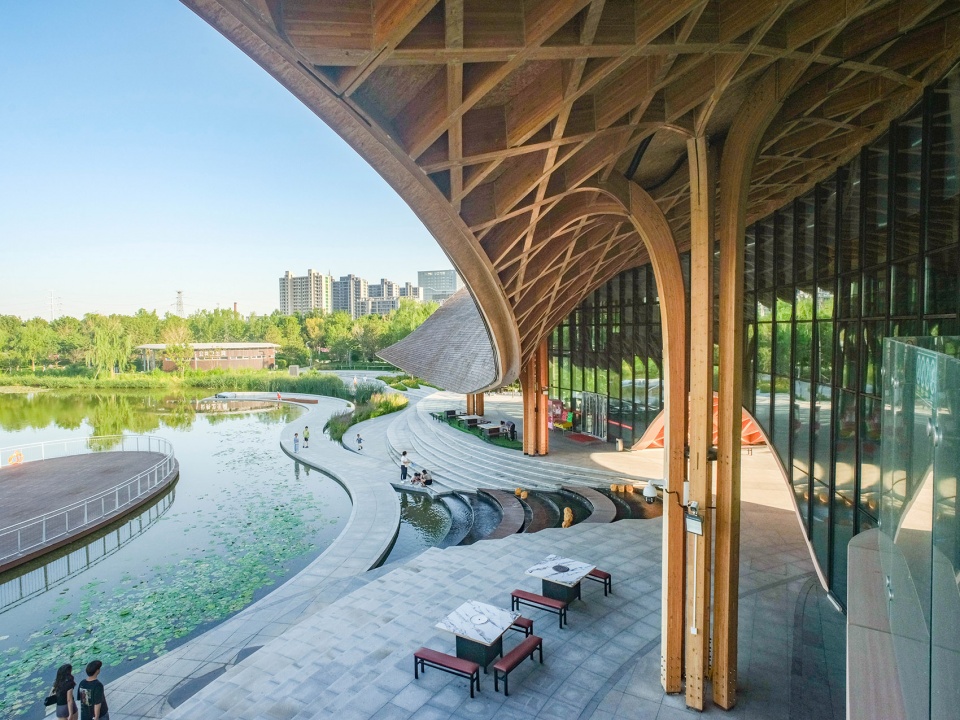 lakeside restaurant at silk road in dingzhou by sup